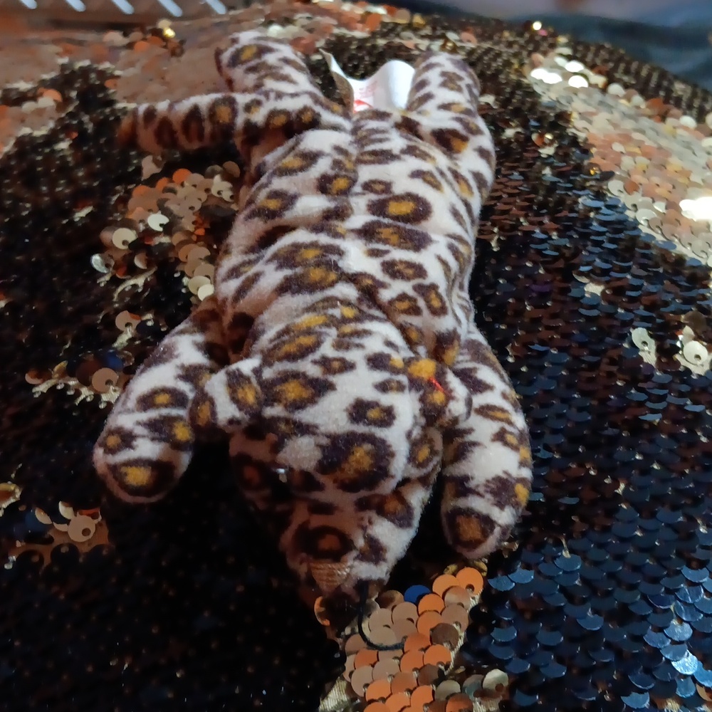 Vintage TY "Freckles" the Leopard (1996) Beanie Baby